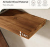 145cm Solid Wood Console Table Long Farmhouse Narrow Entryway Table for Hallway