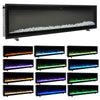 50/60 Inch Fireplace 12 Color LED Insert Wall Mounted Electric Inset Media Fire