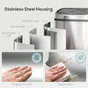 68L Sensor Dustbin Stainless Steel Automatic Kitchen Waste Bin Silver