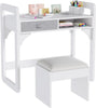Kids Desk and Chair Set Study Desk Wooden Writing Table with Drawers Pen Holder
