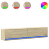 TV Wall Cabinet with Sonoma Oak 180x31x38 J2Y7