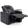 BROADWAY CINEMA 1,2,3,4 SEATER CHAIR BLACK / WHITE WITH TRAY AND WITHOUT TRAY