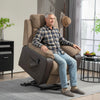 Power Lift Riser Recliner Chair with High Back, Remote, Brown