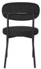 2 Velvet Dining Chairs Velvet Seat Chairs Plush velvet seat and backrest