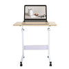 Height Adjustable Laptop Desk Mobile Bedside Table Overbed Computer Stand Office