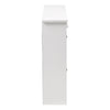 Slim White Shoe Storage Cabinet with 4 Flip Drawers for Hallway Home Office NEW