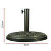 Cast Iron Round Umbrella Parasol Base Stand Patio Outdoor Garden Heavy 9kg