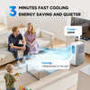 6 IN 1 Portable Air Conditioner, Ultra Quiet, 3 Speeds, 24H Timer