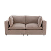 Dusk Boston Sand Velvet 2 Seater Sofa RRP £999