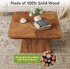 Square Solid Wood Coffee Table, 31.5 Inch Classic Center Table for Living Room