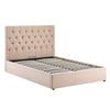 Middleton Fabric Ottoman Storage Double Bed In Stone