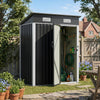 5ft x 3ft Outdoor Storage Shed Steel Garden Shed Small Tool House with Door