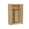 Modern Large Wooden 2 Door Wardrobe with Hanging Rails Bedroom Storage Furniture