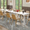 Dining Table for 6-8 People 160cm Rectangular Farmhouse Kitchen Table