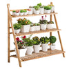 Multiple Flower Plant Pot Stand Folding Ladder Display Shelf Garden Storage Rack