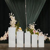Square Metal Plinth Cylinder Dessert Pedestal Wedding Cake Flower Display Stand