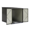 Outdoor Garden Storage Shed Bike Metal Pent Tool Shed House Bin Park 2-4 Bicycle