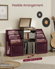 VASAGLE Record Player Stand, 3-Tier Side Table, Vinyl Record Storage up to 140 A
