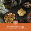 Double Basket Air Fryer Oven Digital Cooker 9L Timer Oil Free Frying 2600W