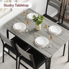 5 Piece Dining Table Set for 4 Peopel Modern Dining Room Table Set for Kitchen