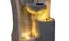 Garden LED Cascading 4 Bowl Water Feature Outdoor Freestanding 75cm