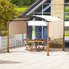 300x360cm Outdoor Metal Gazebo Retractable Pergola Arched Patio Pergola