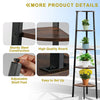 5 TIER LADDER SHELF WOOD FLOWER RACK CORNER STORAGE UNIT PLANT STAND DISPLAY UK