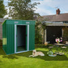 Metal Garden Shed 8 X 4ft Outdoor Yard Storage Tool House WITH FREE BASE & VENT