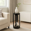Wooden Round 23" Sofa Side End Table 2 Shelf Bedroom Night Stand Space Saving