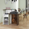 Reception Desk Front Counter Desk w/Lockable Drawer Checkout Table w/Shelf