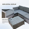 Rattan Garden Furniture Set Seater Wicker Patio Lounge Sofa Chair Table Cushion
