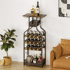 Metal Rack Cabinet Floor Bottle Storage Holder Stand Display Shelf