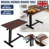 Medical Overbed Bedside Table Adjustable Height with Wheels Hospital Home Desk