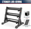 Dumbbell Rack Weight Storage Stand Heavy Duty Home Gym Fitness Large 3 Tier