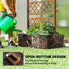 Wooden Trellis Planter Raised Garden Bed for Climbing Plants Refurbished