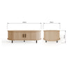 Omari Coffee Table Oak Effect with Storage Modern Living Room Furniture