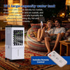 Portable Air Cooler, 15L Evaporative Air Cooler with 2 Ice Packs, Remote Control