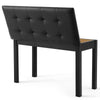 ♬Mustar Piano Stool Wooden Piano Bench With Storage Padded Keyboard Seat White