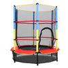55 INCH KIDS TRAMPOLINE & SAFETY NET STEEL FRAME JUMP EXERCISE CHILD OUTDOOR TOY