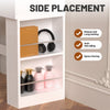 White Dressing Table Vanity Makeup Desk With 2 Drawers & LED Mirror & 4 Mrwtwdgc