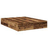 Storage Bed Frame with Drawer Old Wood 150 cm Engineered Wood