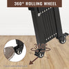 Double Folding Security Gate Folding Door Gate 122"W x 61"H Scissor Gate