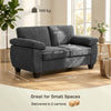 2 Seater Sofa, Chenille Sofa with Spring Cushions, Wide Armrests