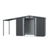 Breeins Metal Garden Shed 8x8ft 10x8ft Tool Shed Extended Shelter & Inside Shelf