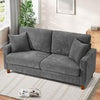 3/4 Seater Corduroy Sofa Jumbo Cord Modern Sofa Couch Seats with 2 Pillows Soft