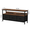 55-inch TV Stand Cabinet Entertainment Center with 3 Drawers TV Unit