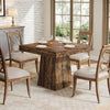 80cm Square Dining Table for 4, Farmhouse Small Kitchen Table for Dining Room
