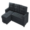 3 Seater Sofa Bed Corner Couch Sectional Settee Sleep Reversible Storage Chaise