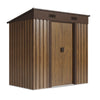 Garden Shed Pent Roof 4X6FT Metal Free Foundation Base Tools Bike Storage House