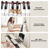 ♬Mustar 88 Key Semi Weighted Digital Piano Portable Keyboard Stool Chair